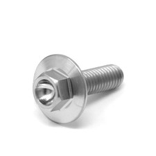 Titanium Hex Large Flange Drilled Bolt Screw 20 mm Ti Gr5 x 1.0 Packs