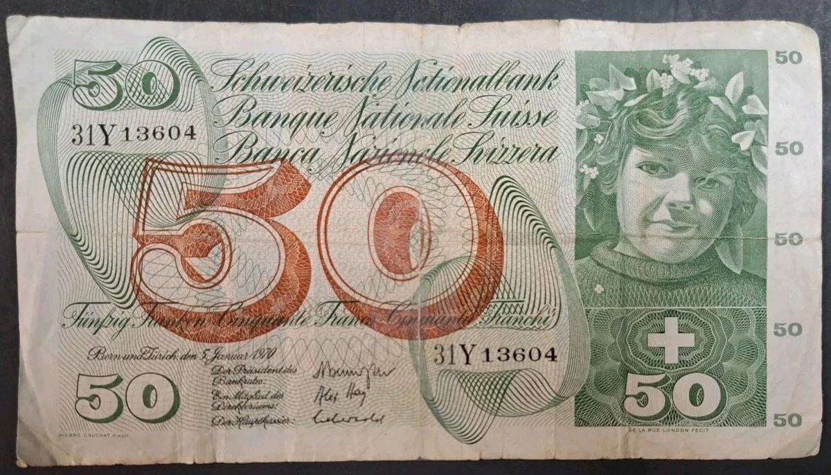 Circulated Banknote Swiss Paper Money for sale | eBay