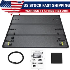 5FT 3-Fold Hard Tonneau Cover For 2005-2024 Nissan Frontier Bed Truck Waterproof