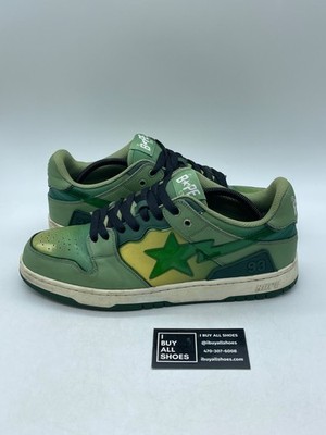 A Bathing Ape Bape SK8 Sta Green Grey 12 (Moderately Worn Pre-Owned) Size 12