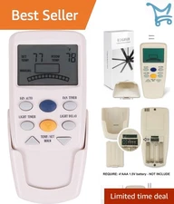 Ceiling Fan Remote Control Replacement for Hampton Bay Fan Timer LCD