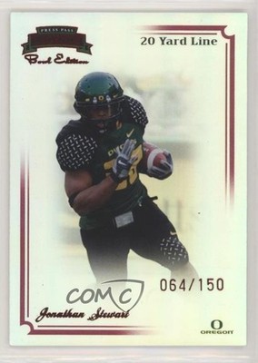 2008 Legends Bowl Edition 20 Yard Line /150 Jonathan Stewart #100 Rookie RC 4mt