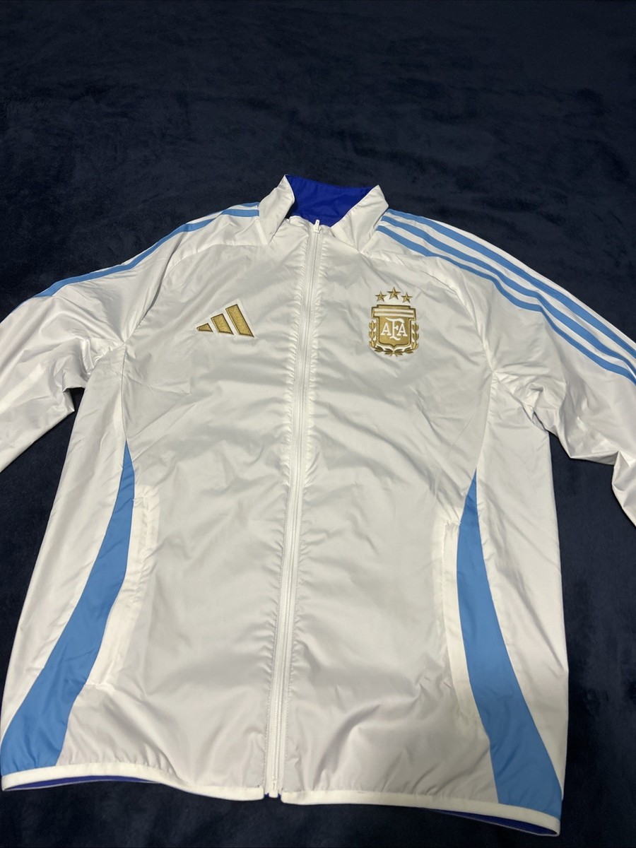 Authentic Adidas Reversible AFA Argentina Football Soccer Anthem