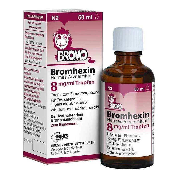 Bromhexin HERMES Arzneimittel® 8 mg/ml Tropfen · 50 ml · PZN 16260536