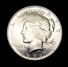 1922-D PEACE DOLLAR SOLID GEM BU - 90% SILVER $ - DENVER MINT