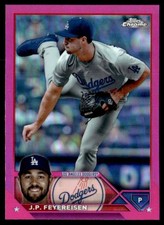 2023 Topps Chrome Update Pink Refractor J.P. Feyereisen Los Angeles Dodgers