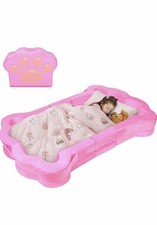 Portable Foldable Toddler Travel Bed for Kids,Toddler Floor Bed for 1-5 Years