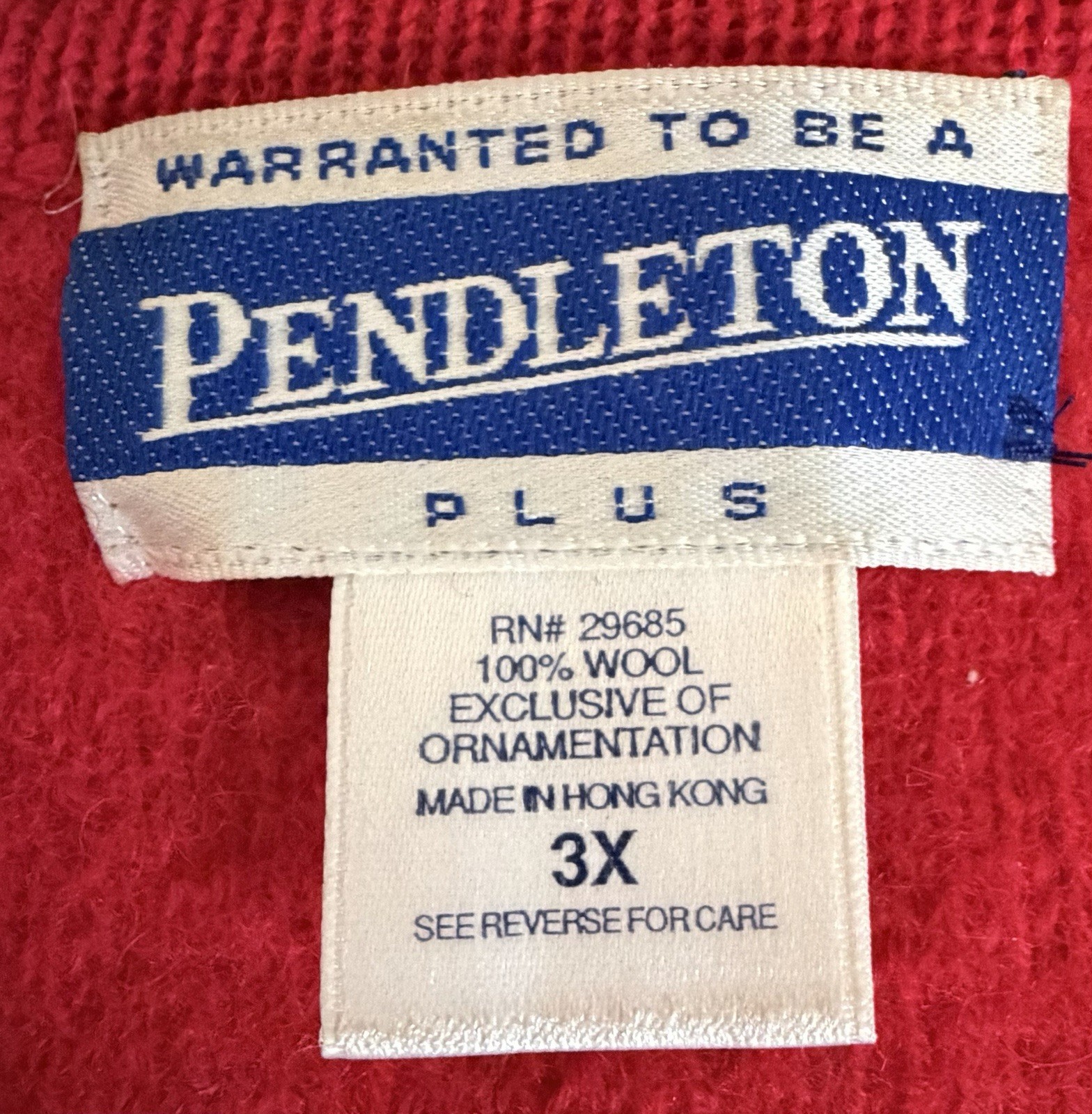 Pendleton Plus Wool Jacket Sweater Cardigan 3X XX… - image 4