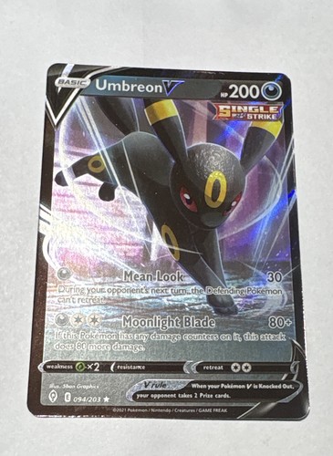 Umbreon V 094/203 SWSH07: Evolving Skies Holo