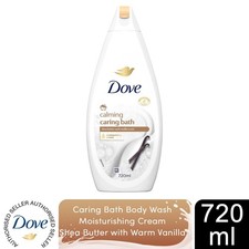 Image of Dove Caring Bath Body Wash MoisturisingCream Shea Butter With Warm Vanilla 720ml