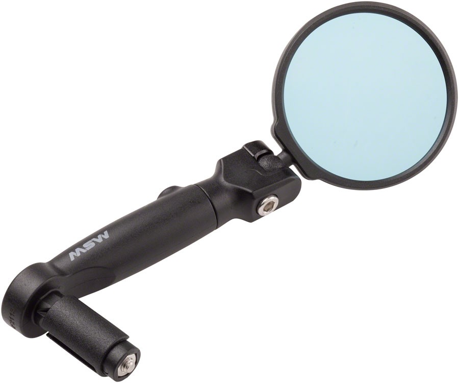 MSW Adjustable Bar End Mirror - Wide-View Anti-Glare Blue Lens Fits Flat - 5790₽