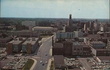Rochester, NY New York Birds Eye View of City Chrome Original Vintage Postcard