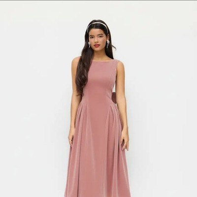 Cider Mauve Midi Dress