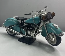 Indian Chief 1998 Turquoise Motorcycle Bike Model Scale 1:6  16"  Long