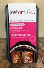 Instant Pot 5252185 Set Of 2 Non-Stick Mini Loaf Pans
