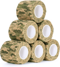 Self Adhesive Camouflage Tape Wrap 2 Inch x 5 Yards Non Woven Camo Roll