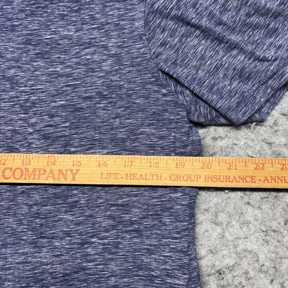 Camiseta Marc Anthony Calce Ajustado Manga Corta Cuello en V Para Hombre Grande Azul Foto 3 de 4