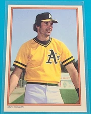1985 Topps Circle K    #26 Dave Kingman Oakland Athletics Baseball Card V4