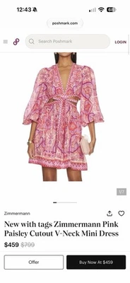 Zimmermann dress 1 Size m/S