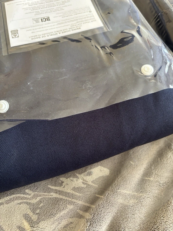 Pottery Barn QUINCY BLACKOUT Curtain, NAVY, 44” X 108", NWT - Image 4 of 4
