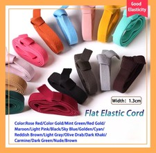 Flat Elastic Cord Coloured Elastic Cord Stretch Band for Sewing Craft Clothes