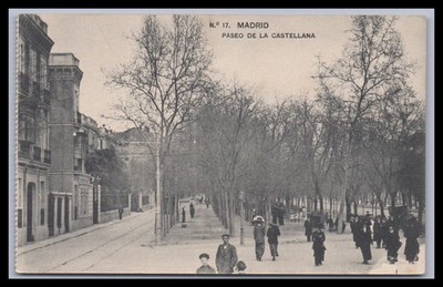Ansichtskarte Madrid / Paseo de la Castellana - Spanien