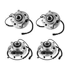 4pc 4wd Front Wheel Hubs Bearings For 2009 2010 Ford F-150 F150 Xl Xlt 4.6l 5.4l