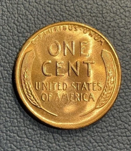 1954 S Lincoln Wheat Cent - Just Pulled Bank Roll - GEM Uncirculated
