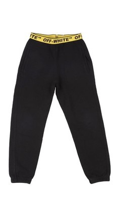 Off-White Kinder schwarz/gelb Logo Bund Jogginghose/Unterteil Unisex 4 Jahre UVP 215 