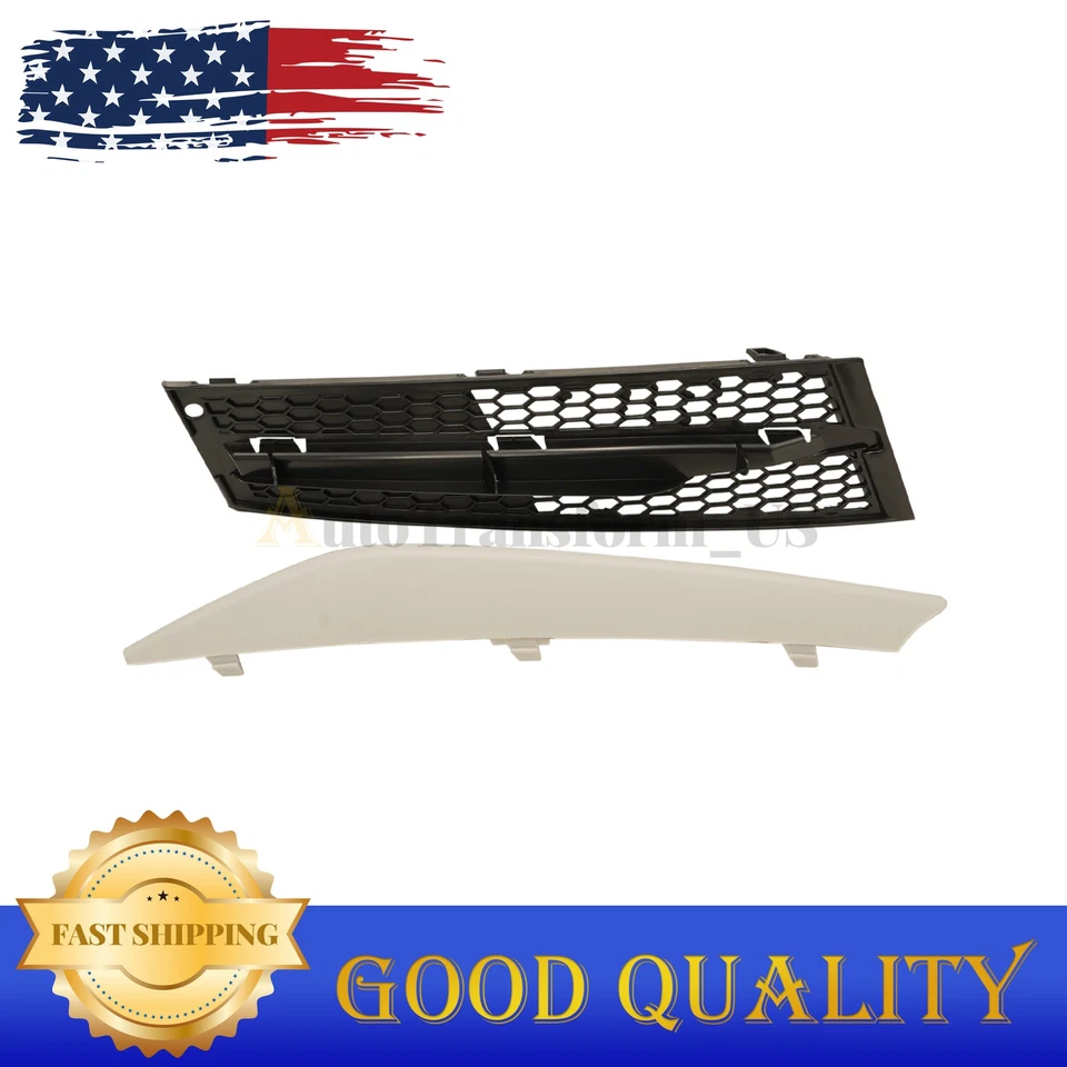 Passenger Side Front Bumper Grille And Trim Fits 2011-2013 BMW 335i 328i E92 E93 Foto 3 de 4