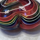 Glass Eye Studio Bohemian Heart of Fire Hand Blown Glass Paperweight Rainbow — photo 5