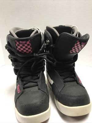 VANS Mantra Snow Snowboard Boots Womens US Size 7 Black & Pink