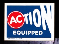 Ac Spark Plugs Action Equipped Original Vintage Racing Decalsticker Chevy Olds Ac Spark Plugs Action Equipped Original Vintage Racing Decalsticker Chevy Olds