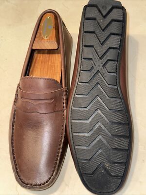 Mocasines Bruno Magli Xane Hombre 10M Brown Woven Leather Loafers Like New Mocasines Bruno Magli Xane Hombre 10M Brown | Mercari main image 2