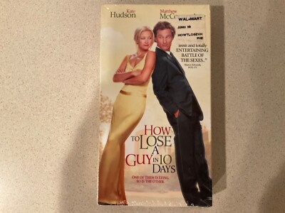 How to Lose a Guy in 10 Days (VHS, 2003) Kate Hudson, Matthew McConaughey - New