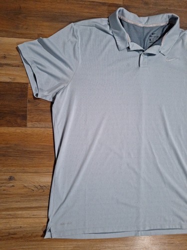 Nike Golf Polo Shirt Mens 2XL Light Blue Dri-fit - Picture 2 of 20