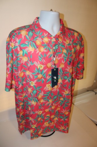 NWT William Bill Murray Thats A Peach Hon Polo Golf Shirt Performance Size XL - Picture 8 of 10