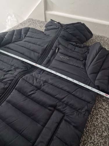 Hollister Mens Full-Zip Puffer Jacket. New With Tags. Large. Black. RRP £79 - Picture 10 of 12