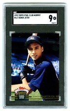 DEREK JETERS~1993 STADIUM CLUB MURPHY SGC-9 MINT GRADED MLB ROOKIE RC CARD #117