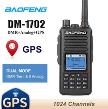 Baofeng DM-1702 DMR Digital Analog Transceiver GPS Dual Time Slot Dual Ham Radio