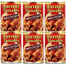 Hormel Tamales Beef in Chili Sauce 15 oz 6 Cans 