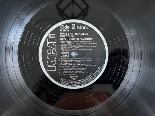 JEANETTE MacDONALD Sings San Francisco Silver Screen Favourites Vinyl LP - Picture 7 of 7