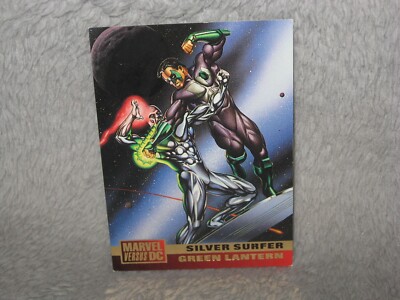 1995 Marvel versus DC Comics Trading Card Rival #10 Silver Surfer