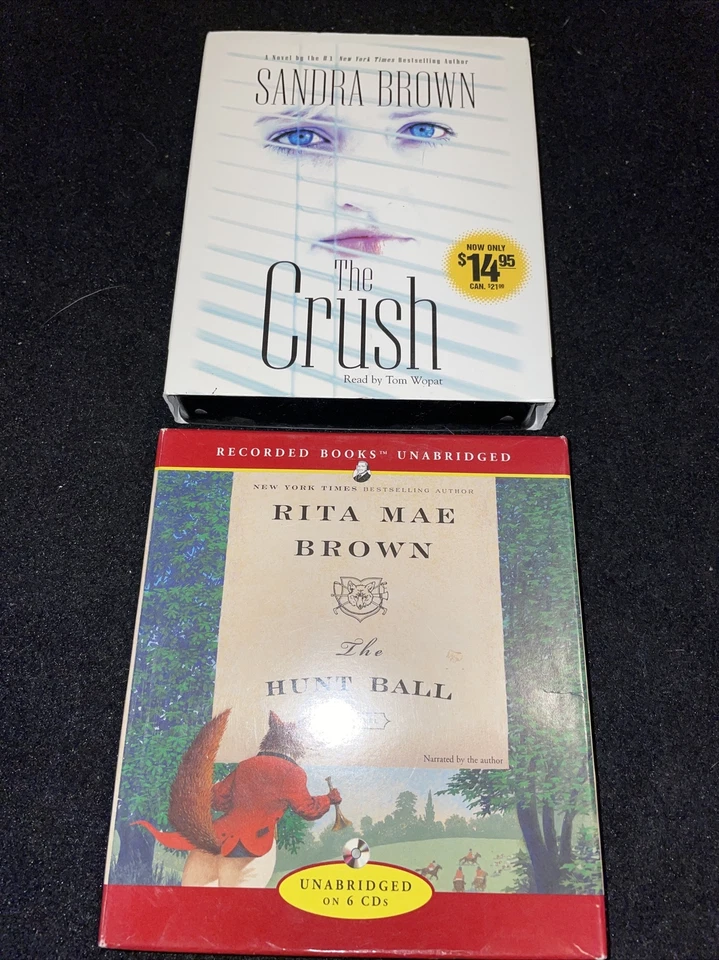 8 Thriller, Mystery, Romance, Crime CD Audio Books Rita Mae Brown Cornwell MORE! - Image 2 of 4