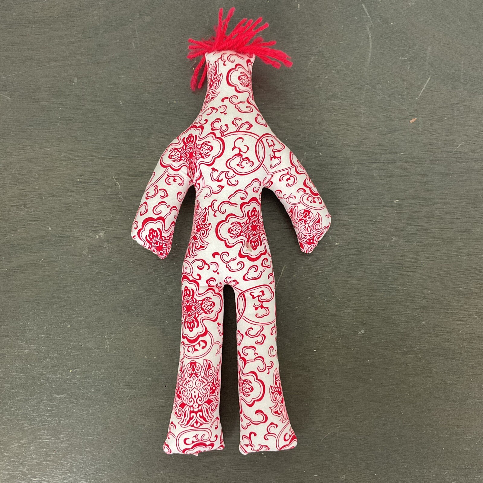 Dammit Doll White And Red With Red Hair