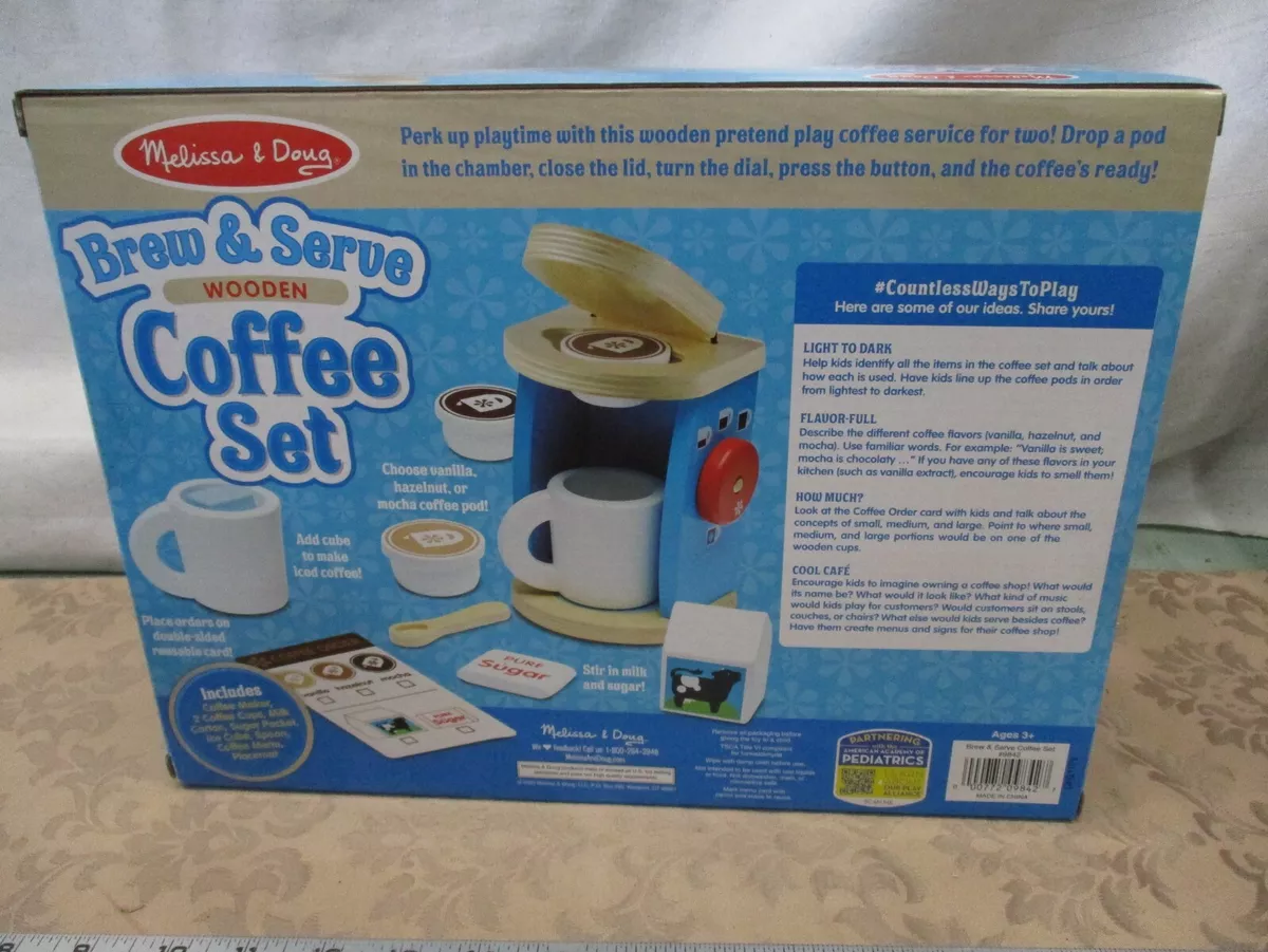 Melissa doug coffee set sales