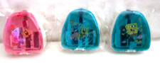 Unisex SpongeBob SquarePants Characters Reusable Pencil Sharpners Lot-New 