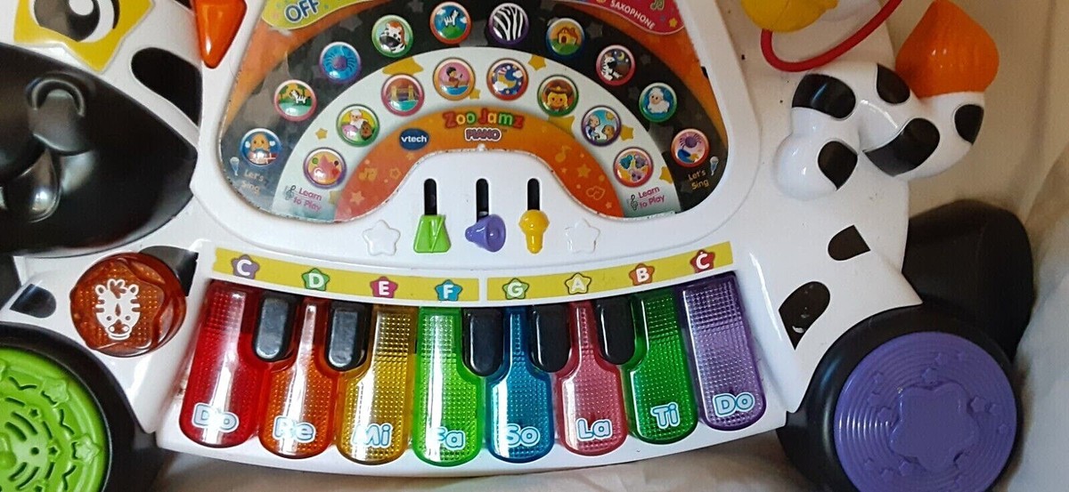 Vtech 4 in 1 Zoo Jamz Piano Zebra Sing Play Instruments
