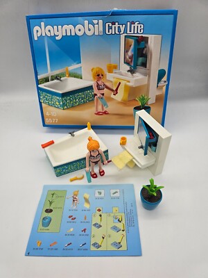 PLAYMOBIL CITY LIFE 5577 MODERNES BADEZIMMER INKL. OVP | COMPLETE