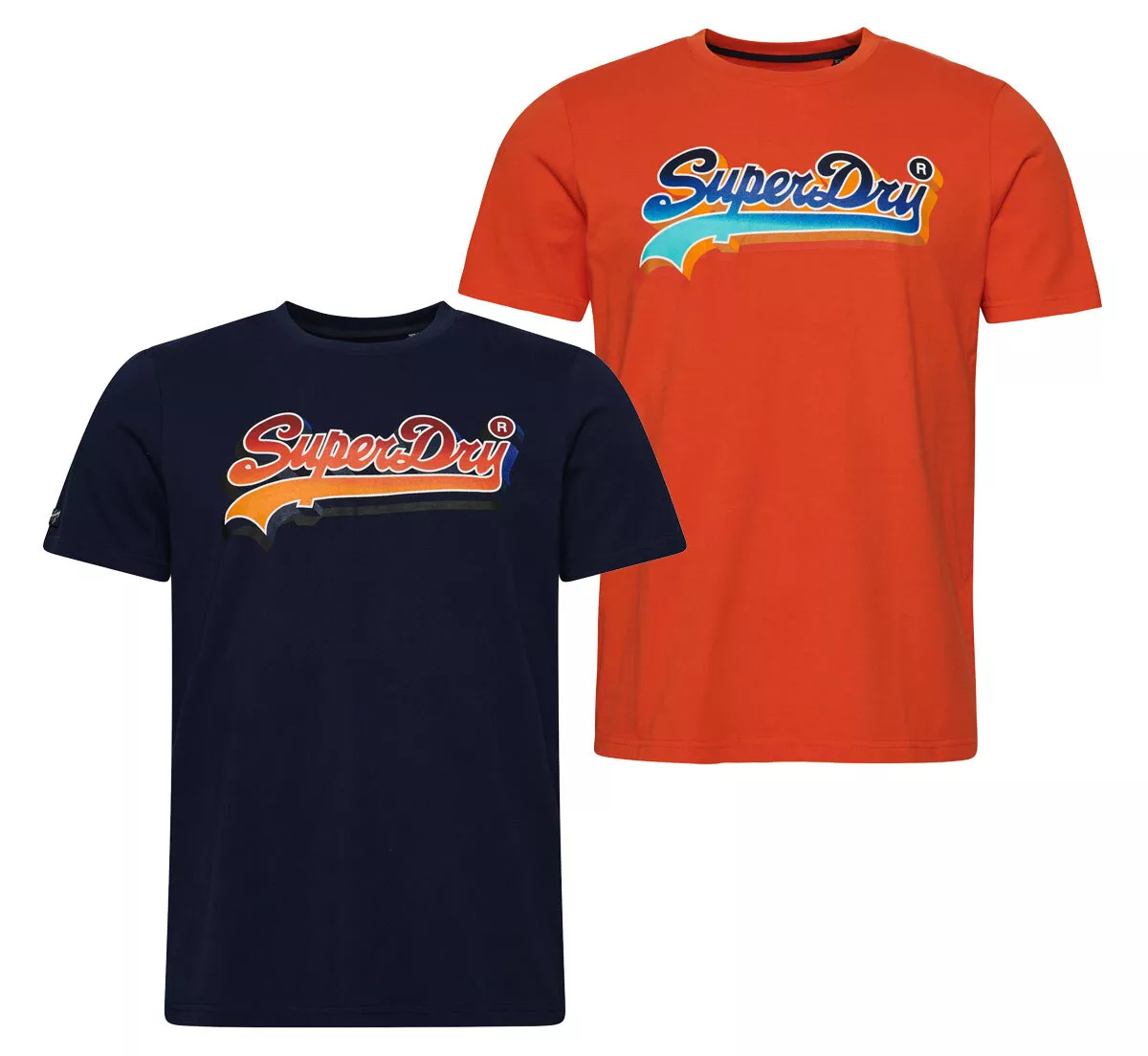 Navy blue 2025 orange t shirt